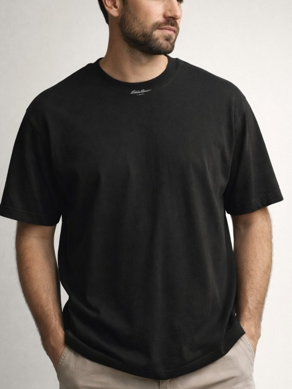 Eddie Bauer Men’s Black Crew Neck Short Sleeve Tee Size XL